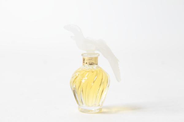 Vintage Miniatur Parfum mit Laliqueflakon "L Air Du Temps" Nina Ricci im Originalkarton